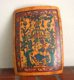 Gourd Art, Maya, Lord Shield, Palenque SOLD!